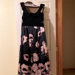 Xscape off the shoulder gown